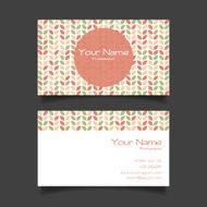 Business card vector template
