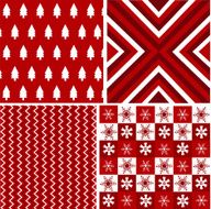 seamless patterns with fabric texture christmas texture N10