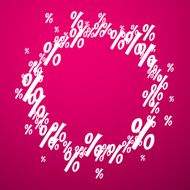 Round background with percent N2