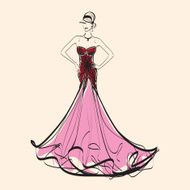 Elegant evening dress