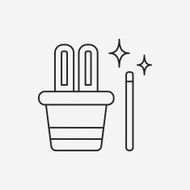 magic hat line icon N32