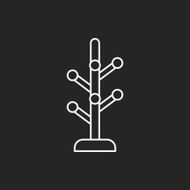 clothes hanger line icon N4