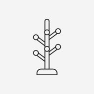 clothes hanger line icon N6