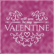 Love You Text on Blurred background with floral ornament Valentines N6