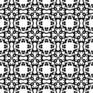 Black and white seamless pattern N44