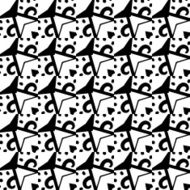 Black and white seamless pattern N47