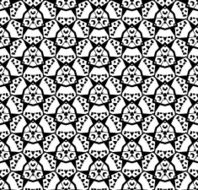 Black and white seamless pattern N54