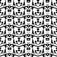 Black and white seamless pattern N56