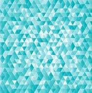 Turquoise abstract triangles background