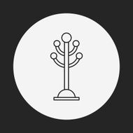 clothes hanger line icon N9