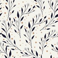 elegant seamless pattern with foliage