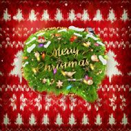 Knitted Christmas background EPS 10 N15