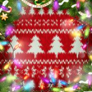 Knitted Christmas background EPS 10 N27