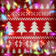 Knitted Christmas background EPS 10 N29