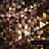 Abstract geometric triangles in violet and brown