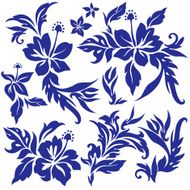 Hibiscus flower illustration N6