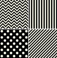 Set of abstract backgrounds Black design