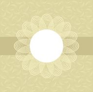 Floral greeting card in pastel tone