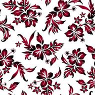 Hibiscus flower pattern N15