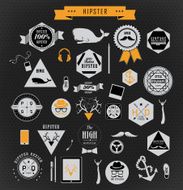 Hipster style elements and icons N4