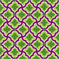Green Floral Pattern N2