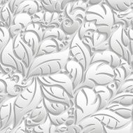 Seamless floral pattern with shadow