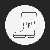 Rain boots line icon N16