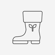 Rain boots line icon N17