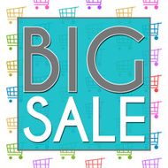 Big Sale Shopping Cart Texture