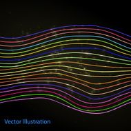 Abstract Colorful Lines Background Vector Illustration N3
