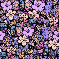 floral pattern blue
