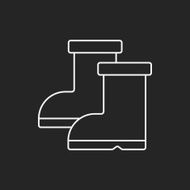 Rain boots line icon N19