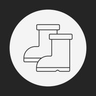 Rain boots line icon N20