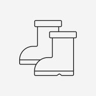 Rain boots line icon N21