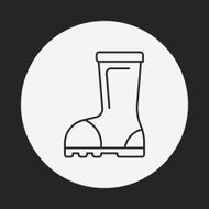 Rain boots line icon N24