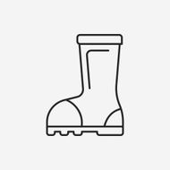 Rain boots line icon N25