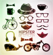 Hipster style elements icons and labels N17