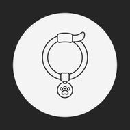 dog chains line icon N5