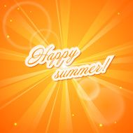 Yellow background The sun&#039;s rays Vector illustration