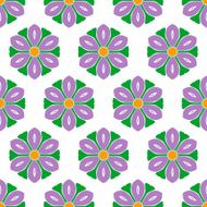 Cute abstract flower feminine pattern textiles