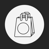 shopping bag line icon N9
