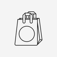 shopping bag line icon N10