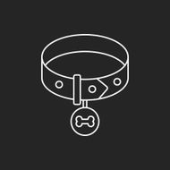 dog chains line icon N11