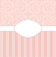 Invitation card with elegant floral background