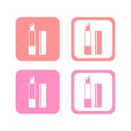 Vector lipstick isolated icon Illustration EPS10