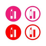 Vector lipstick isolated icon Illustration EPS10 N2