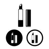 Vector lipstick isolated icon Illustration EPS10 N3