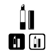 Vector lipstick isolated icon Illustration EPS10 N4