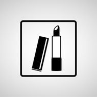 Vector lipstick isolated icon Illustration EPS10 N5
