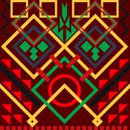 Ethnic Tribal Aztec Seamless Pattern Geometry Vector N2
